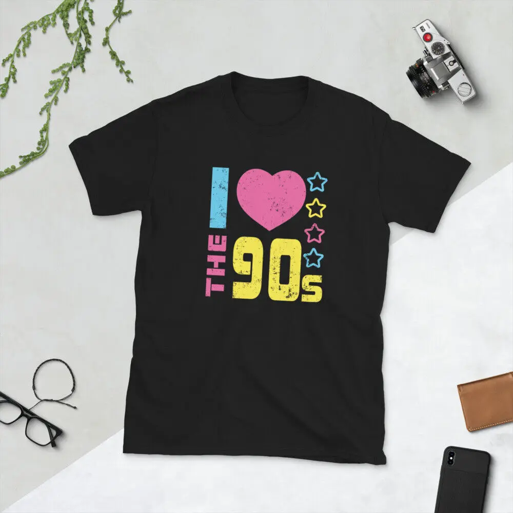 

I Love The 90'S; Retro Style 1990S Party, Short-Sleeve Unisex T-Shirt