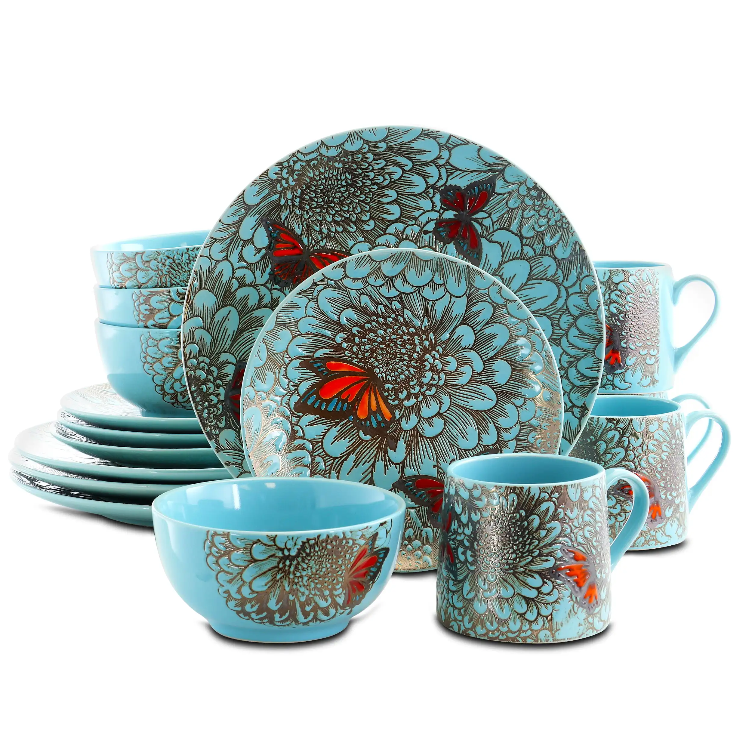 

Garden 16 Piece Stoneware Dinnerware Set