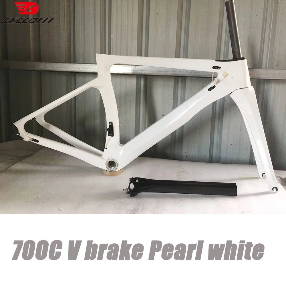 

DIY The Color For T1000 Full Carbon Fiber Road Bike Carbon Frame Fit 700C Wheels And 25mm Tire Bicycle Framesett