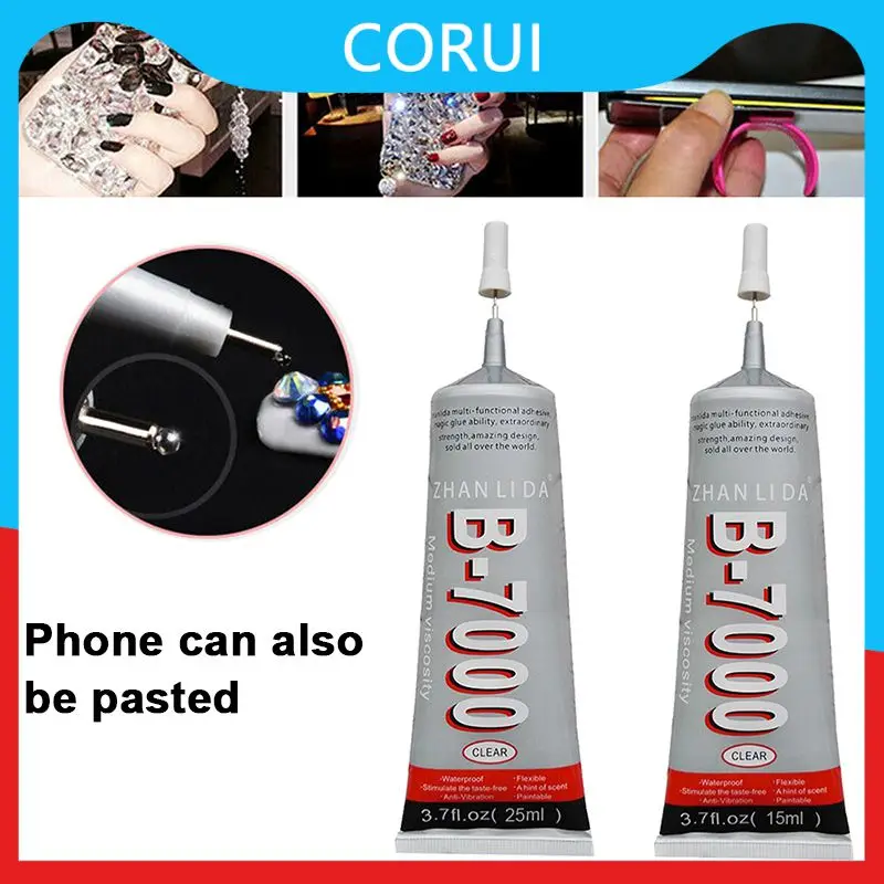 

B7000 Super Glue Rhinestone Waterproof Strong Adhesive Repair Cell Phone Upgrade Multi-function Diy Super Shell 15ml 25ml