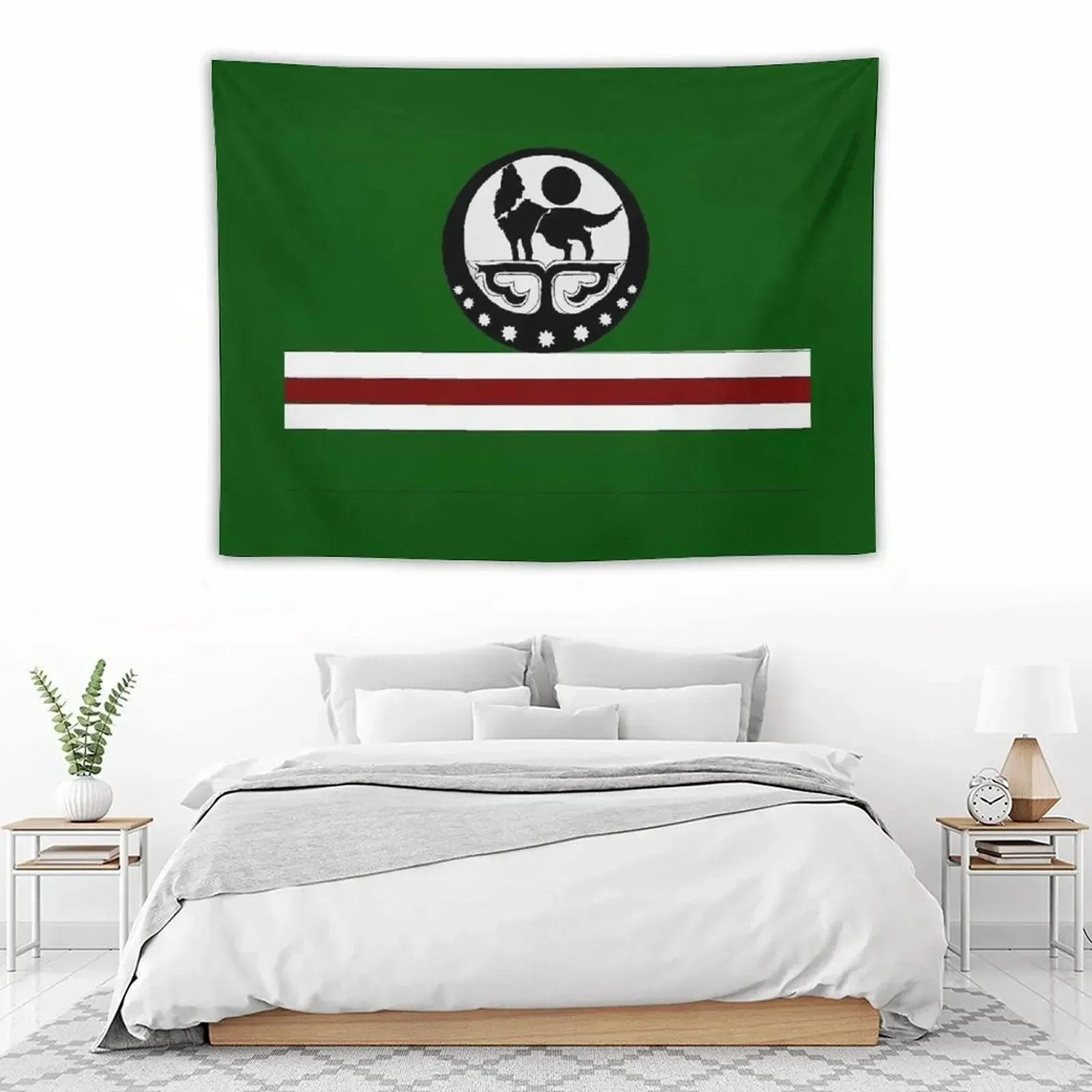 Chechen гобелены с флагом эстетическое украшение Kawaii декор комнаты на стену гобелен