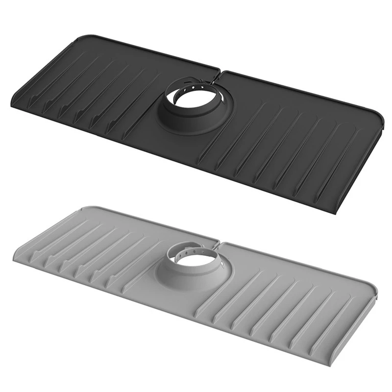 

Впитывающий силиконовый коврик для смесителя, абсорбирующий коврик для сушки посуды, протектор для столешницы, стирающийся коврик с защито...