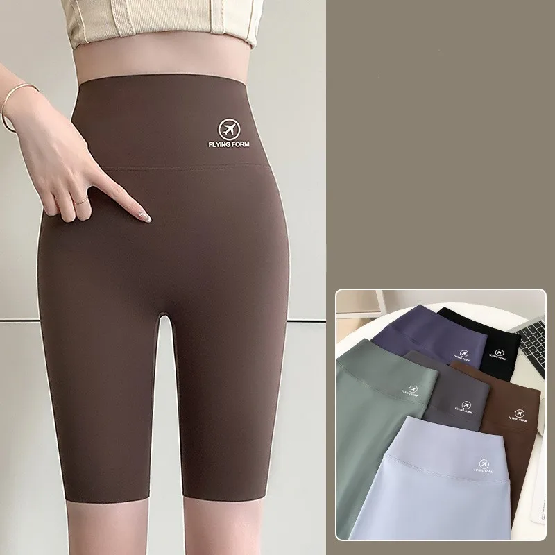 

Women Summer gym New Flight Logo Leggings High Waist Slim Yoga Fitness short pants womens clothing