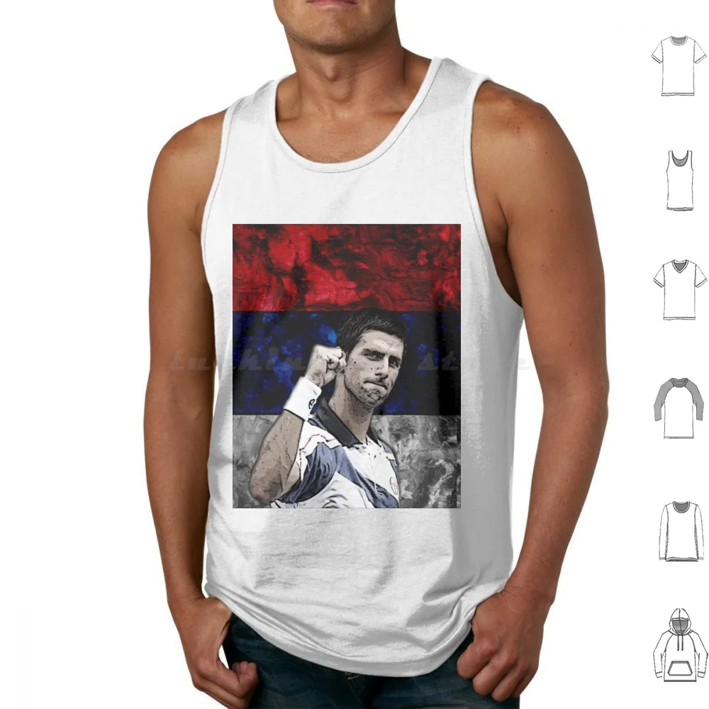 

Хлопковые майки с принтом Novak Djokovic 6 #060422, обои Novak Djokovic
