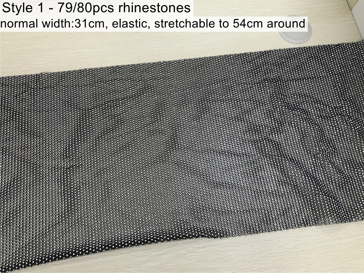 1 ярд блестящая Стразы ткань кристальная сетка стрейч ажурная отделка лента