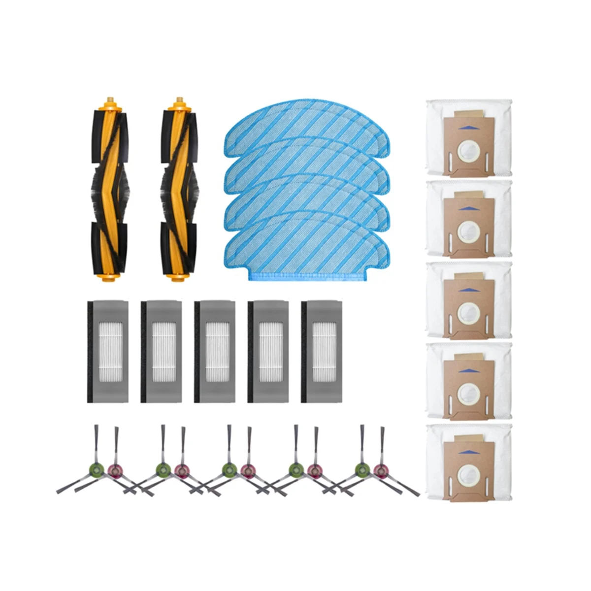 

For DEEBOOT OZMO T8 / T8 Max / N8 Plus / N8 Pro Spare Parts Main Side Brush Hepa Filter Mop Cloth