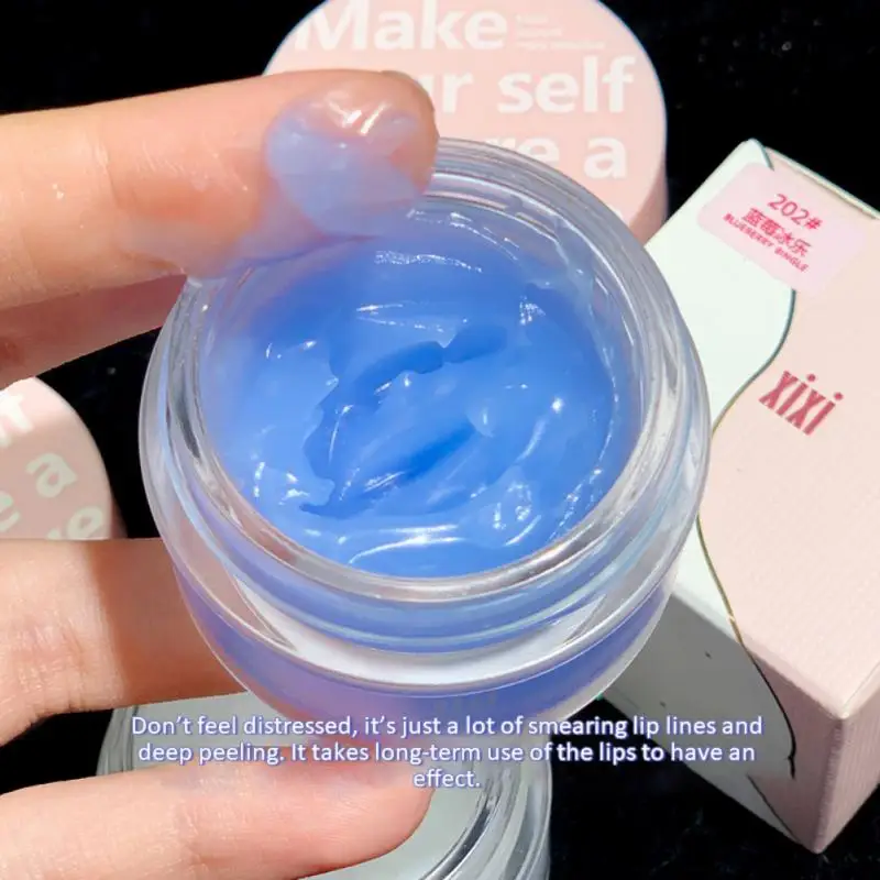 

Бальзам для губ, увлажняющая гелевая маска для губ, ранний крем с двойным эффектом, Уход за губами, клубника, питательный Отшелушивающий скр...