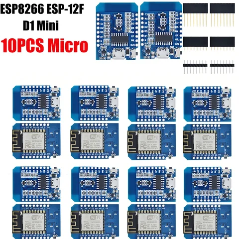 1-10 шт. WeMos D1 Mini TYPE-C/Micro USB ESP8266 ESP-12F CH340G V2 модуль WiFi D1 мини-плата разработки 3,3 В с контактами для Arduino