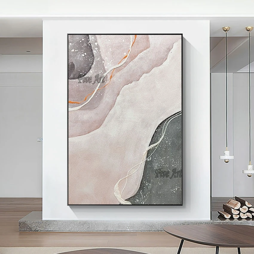 

100% Handpainted Abstract Textured Canvas Oil Painting No Framed Wall Art Picture For Hotel Showpiece For Home Decoration