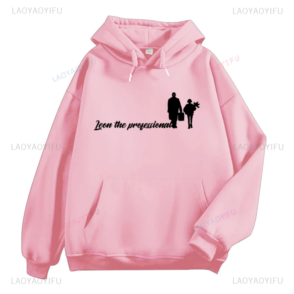 Классические толстовки с капюшоном Леон из фильма 80-х мужские винтажные длинными