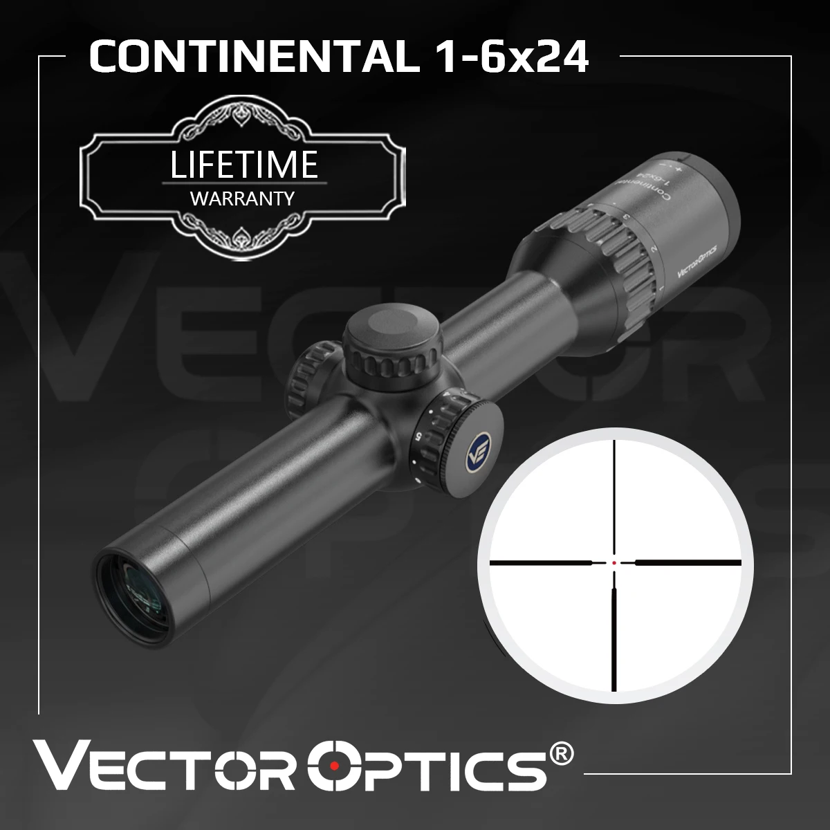 Векторный оптический прицел Continental 1-6x24 для охотничьей винтовки, немецкий оптический прицел, светильник ударопрочная 90% проверенная 338 Lapua