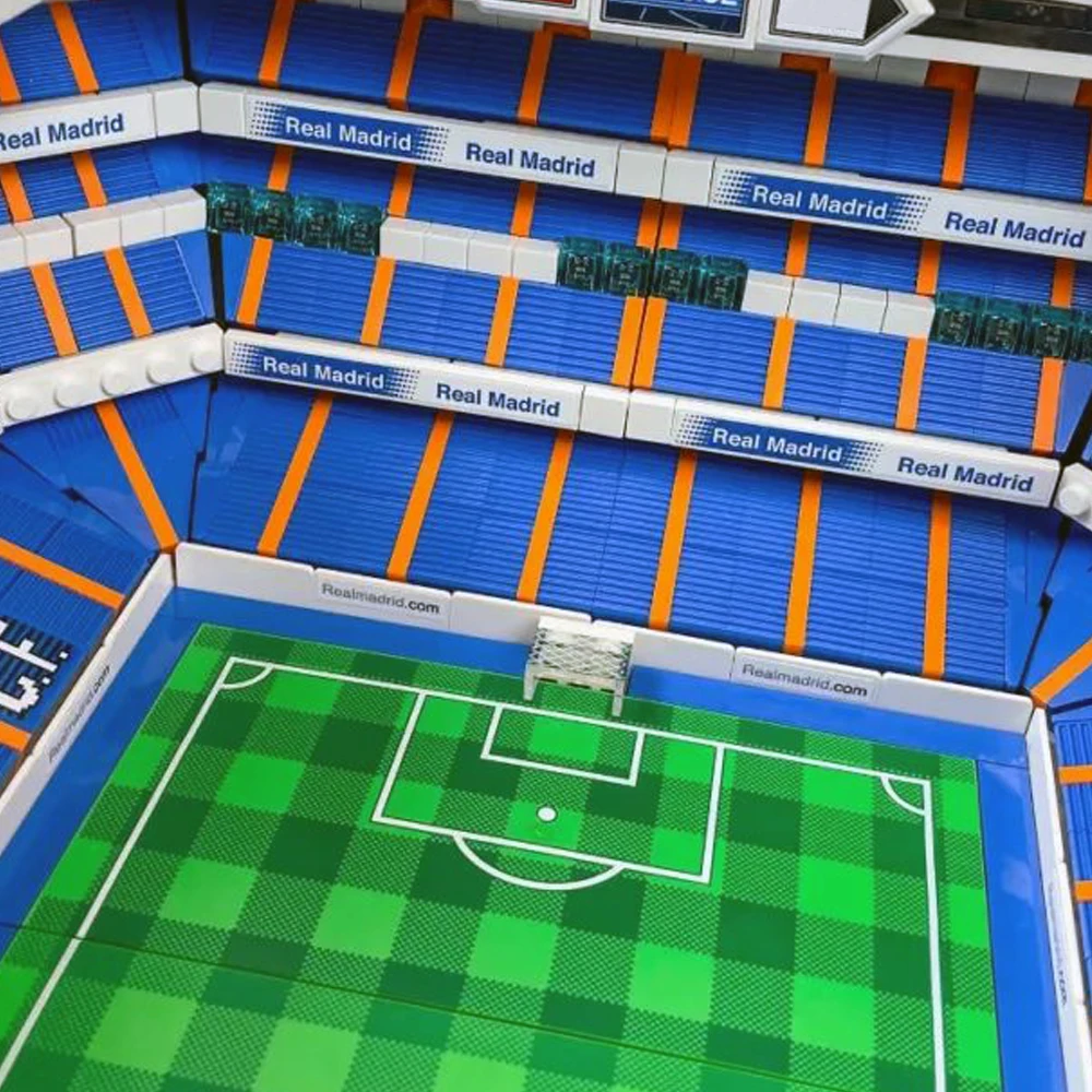 10299 5876pcs Ideas Famous Santiago Bernabéu Stadium Real Madrid Moc Bricks Modular Landmark Model Building Block Kids Toy Gifts - купить по