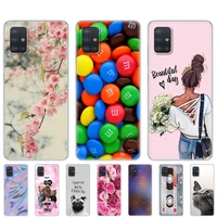 for samsung galaxy a51 case silicon transparent back cover phone cases for samsung a51 a515 soft case 6 5inch coque