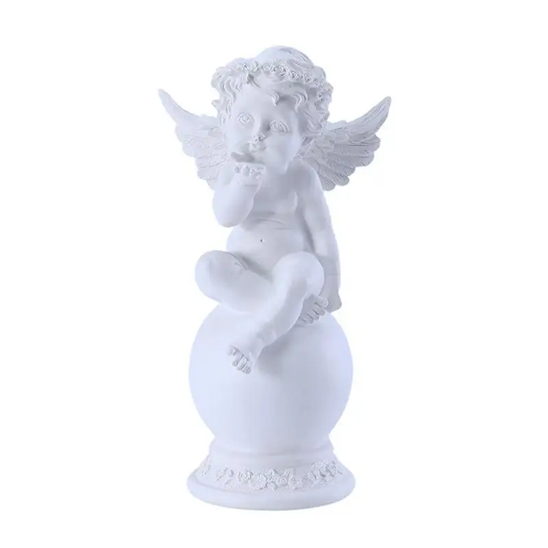 

Статуэтка маленького ангела, молитва и мышление, Cherub, скульптура из смолы, домашние украшения, Cherub, скульптура, орнамент для дома и сада
