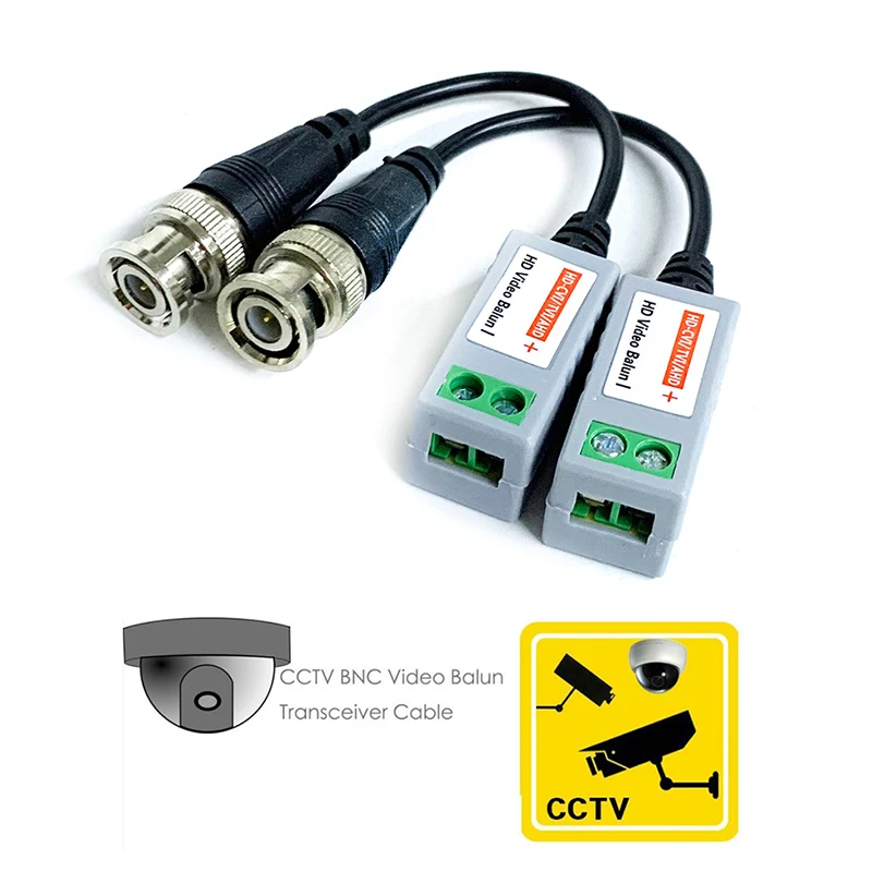 

1 Pair 1080P AHD/HD-CVI/TVI/CVBS HD Video Balun Transmitter Cat5 Cat6 Video Balun
