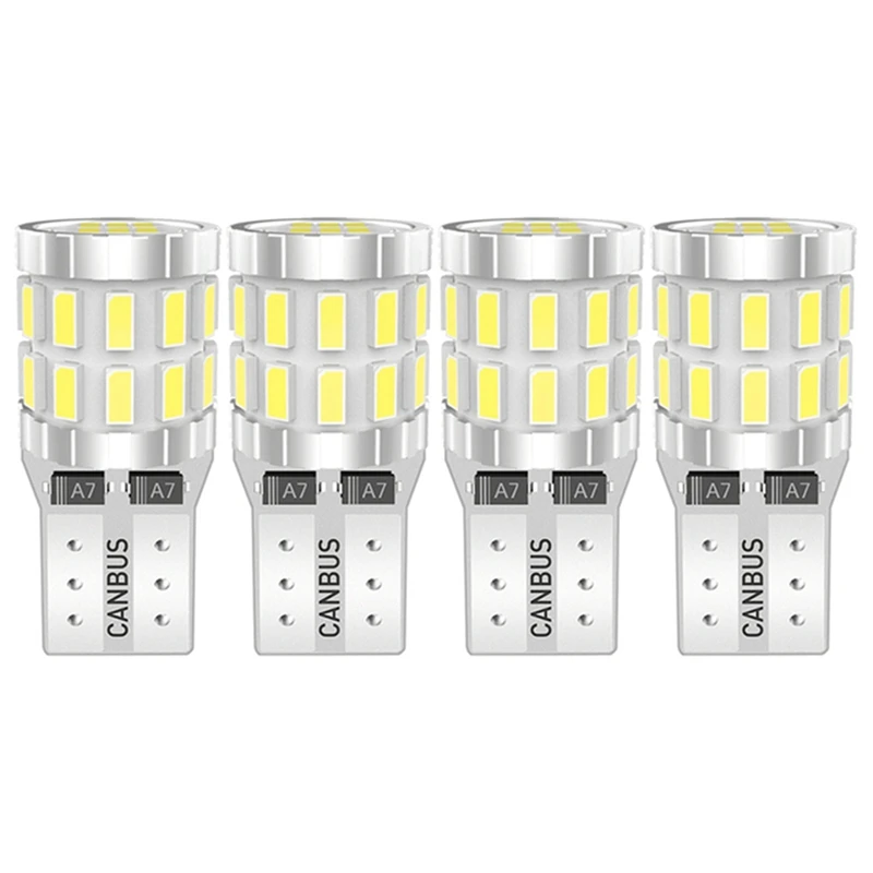 

Сверхъяркие светодиодные лампы Canbus 4XT10 W5W 168 194 3014SMD для автомобильных габаритных огней, паркосветильник огней, номерного знака светильник дл...