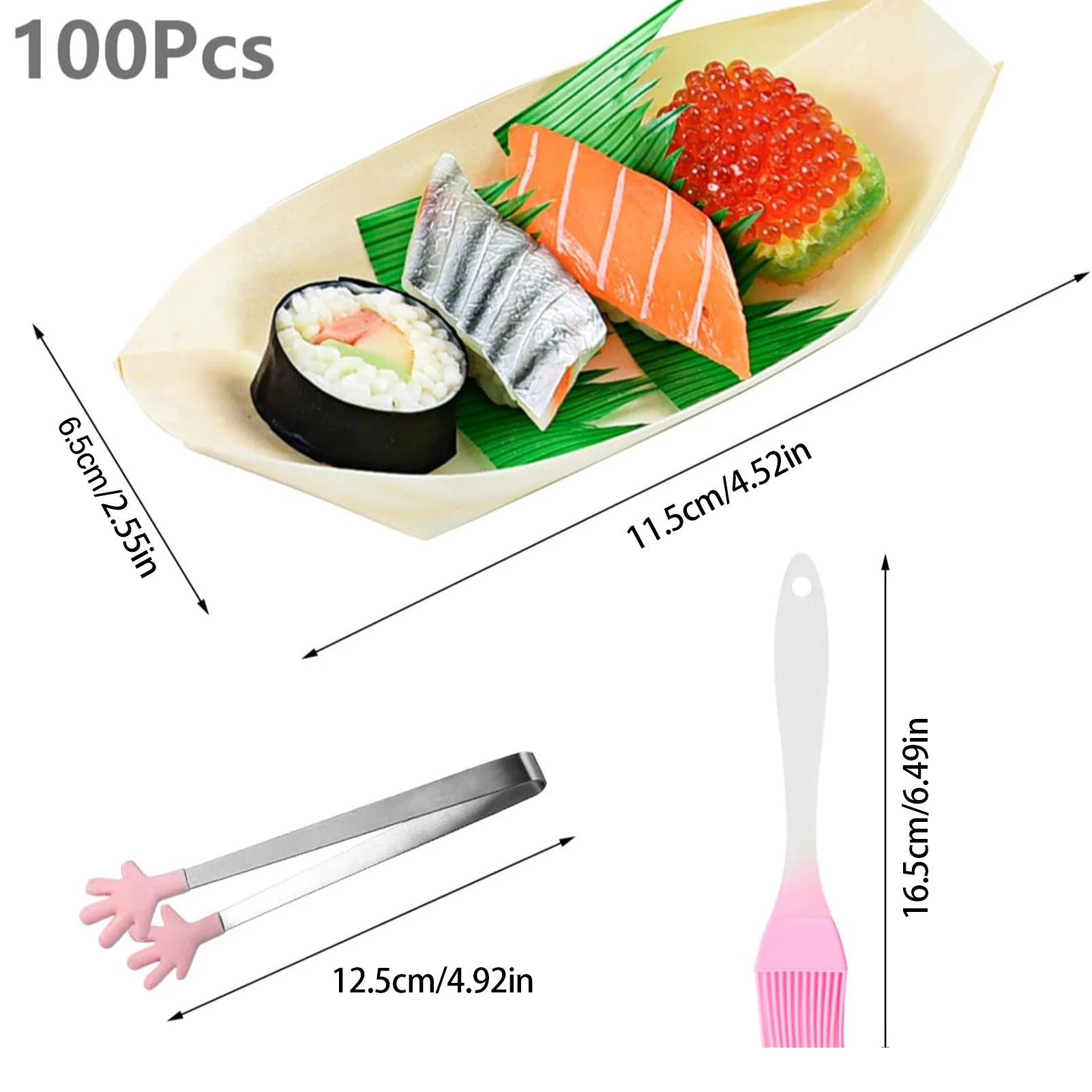 100 шт. пищевые миски Sush для сосисок чипсов суши