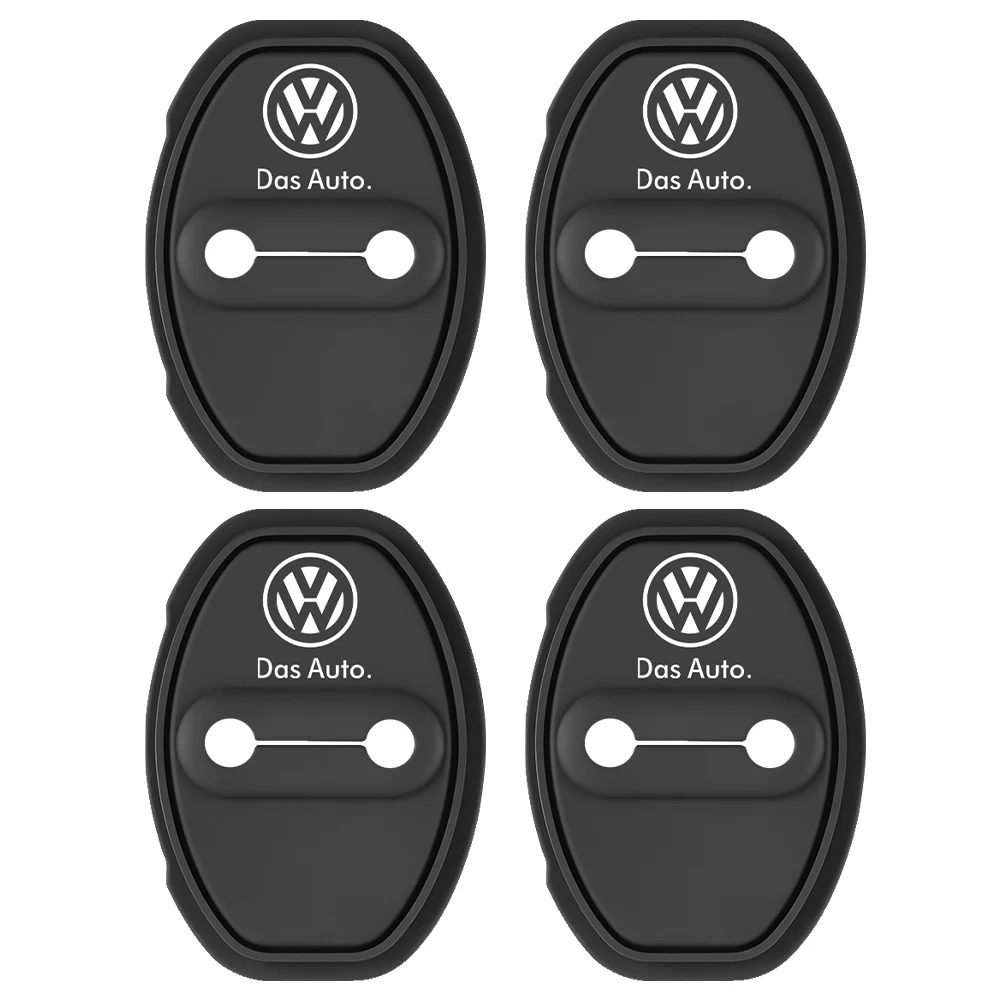 

2/4 шт. силиконовые защитные наклейки на дверной замок автомобиля для Volkswagen VW GTI R Golf 7 5 4 Polo Tiguan Passat Jetta Lavida Rline