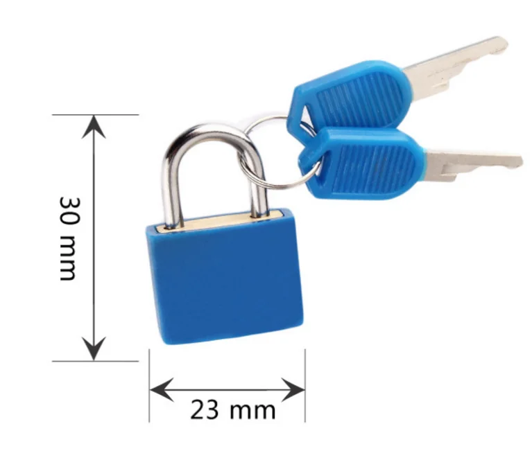 

Маленький прочный стальной мини-замок, Дорожный чемодан, замки для багажа с защитой от кражи, 2 ключа