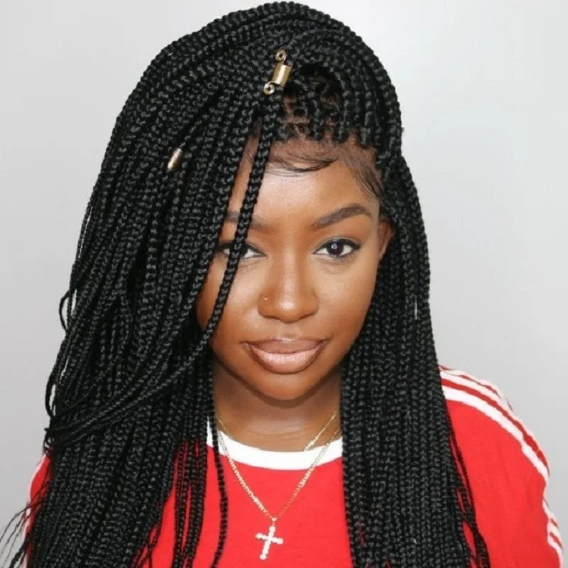 

22 дюйма, плетеные передние парики на сетке для чернокожих женщин