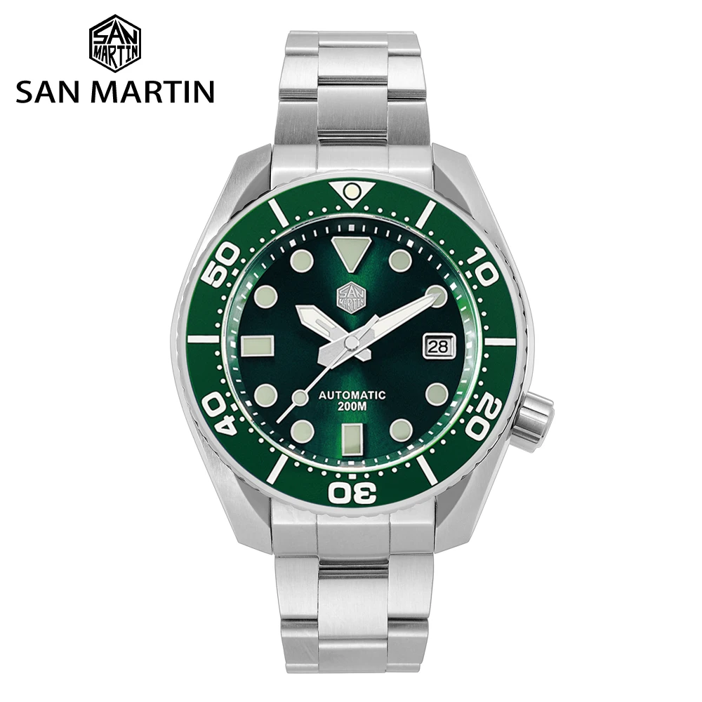 Мужские часы San Martin MM200 Diver NH35 автоматические механические