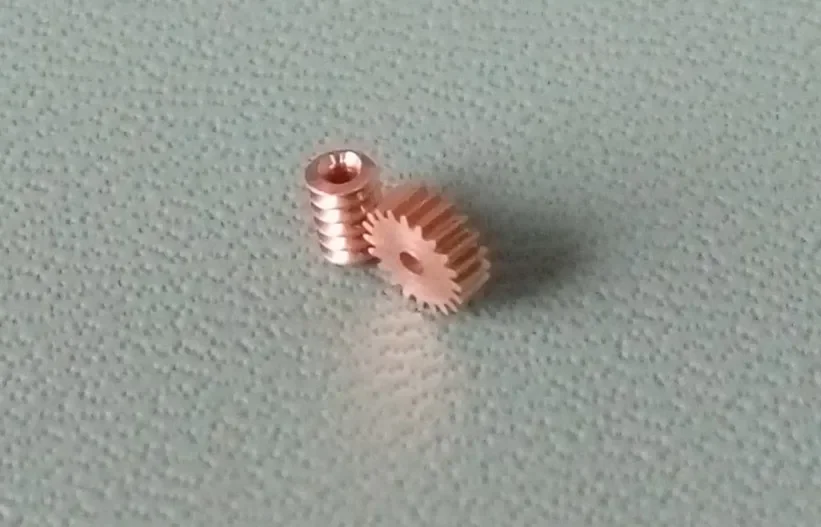 

20T микротурбинный червяк 0,2, модульный шестеренный червяк 1:87, статическая сменная передача