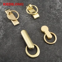 furniture hardware modern minimalist gold hanging ring handle cupboard drawer wardrobe bedside table knob cabinet handle