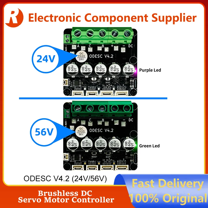 ODESC V4.2 8-24 В одноприводный сильноточный высокоточный бесщеточный контроллер