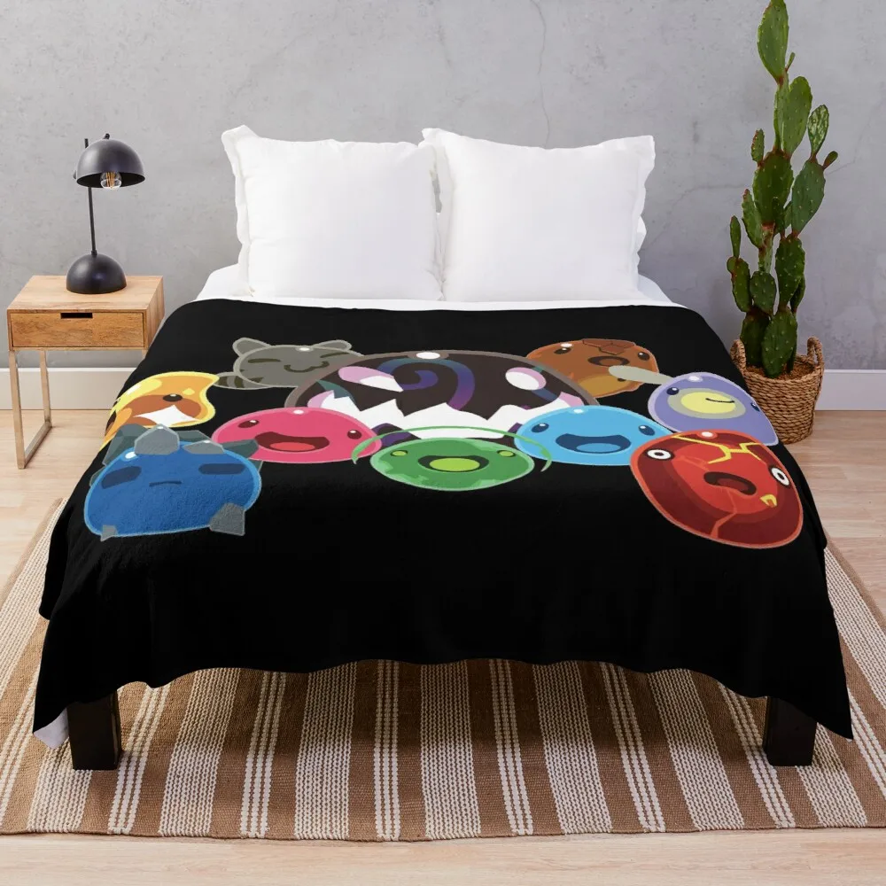 

Slime Rancher Slimes Throw Blanket Comfort Recieving Blankets