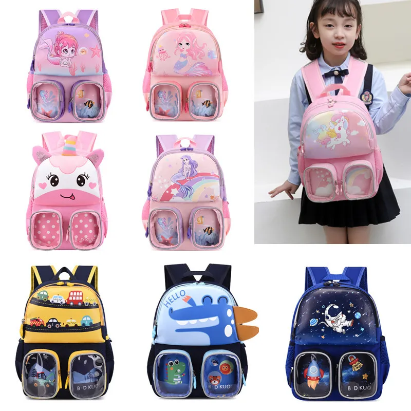 2022 Fashion Cartoon Kids Girl Schoolbag Baby Toy Schoolbags Student Backpacks Kindergarten Backpack Cute Children School Bags