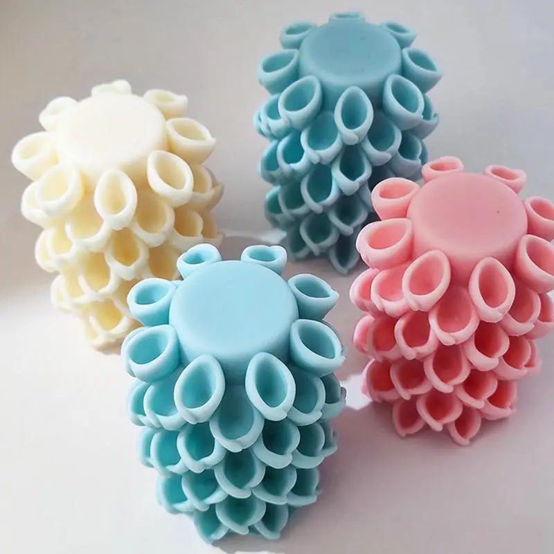 

Candle Molds Silicone Pillar Spiral Silicone Candle Mold Pillar Silicone Mold Candle Soap Making Epoxy Resin Casting Home Decor
