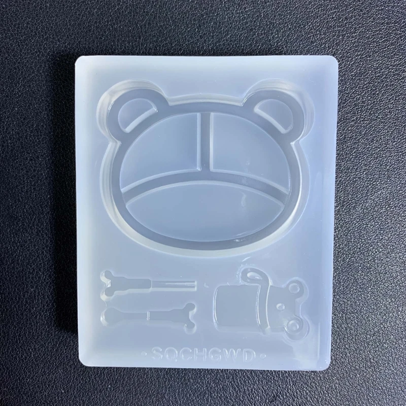 Очаровательные пищевые тарелки в форме медведя Прочная силиконовая форма для