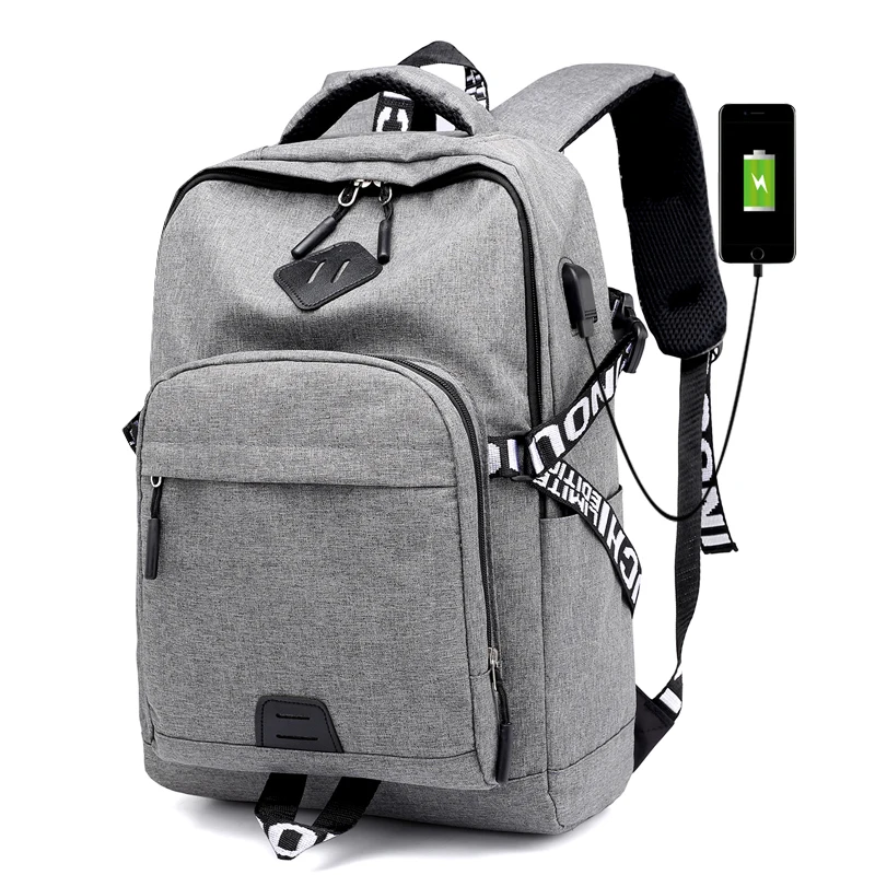 

Men Multi Canvas School Backpack Casual travel Bag High-capacity Satchel USB Charging School bags For Boys Backpacks sac Mochila