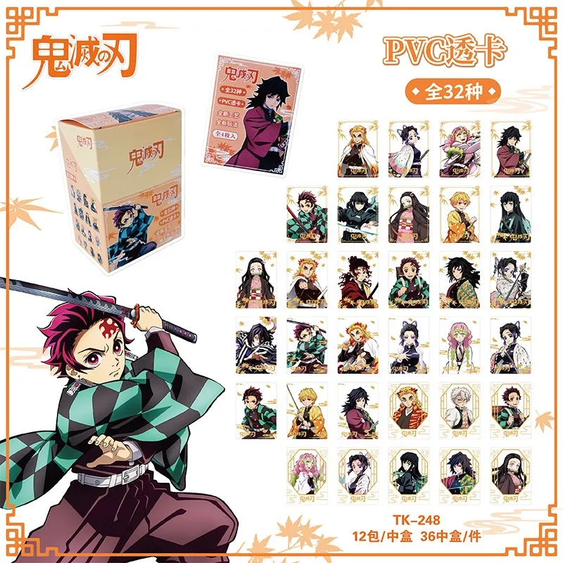 Modu Demon Slayer Kimetsu No Yaiba ПВХ прозрачные карты аниме Kamado Nezuko Kochou Shinobu Mitsuri игровые