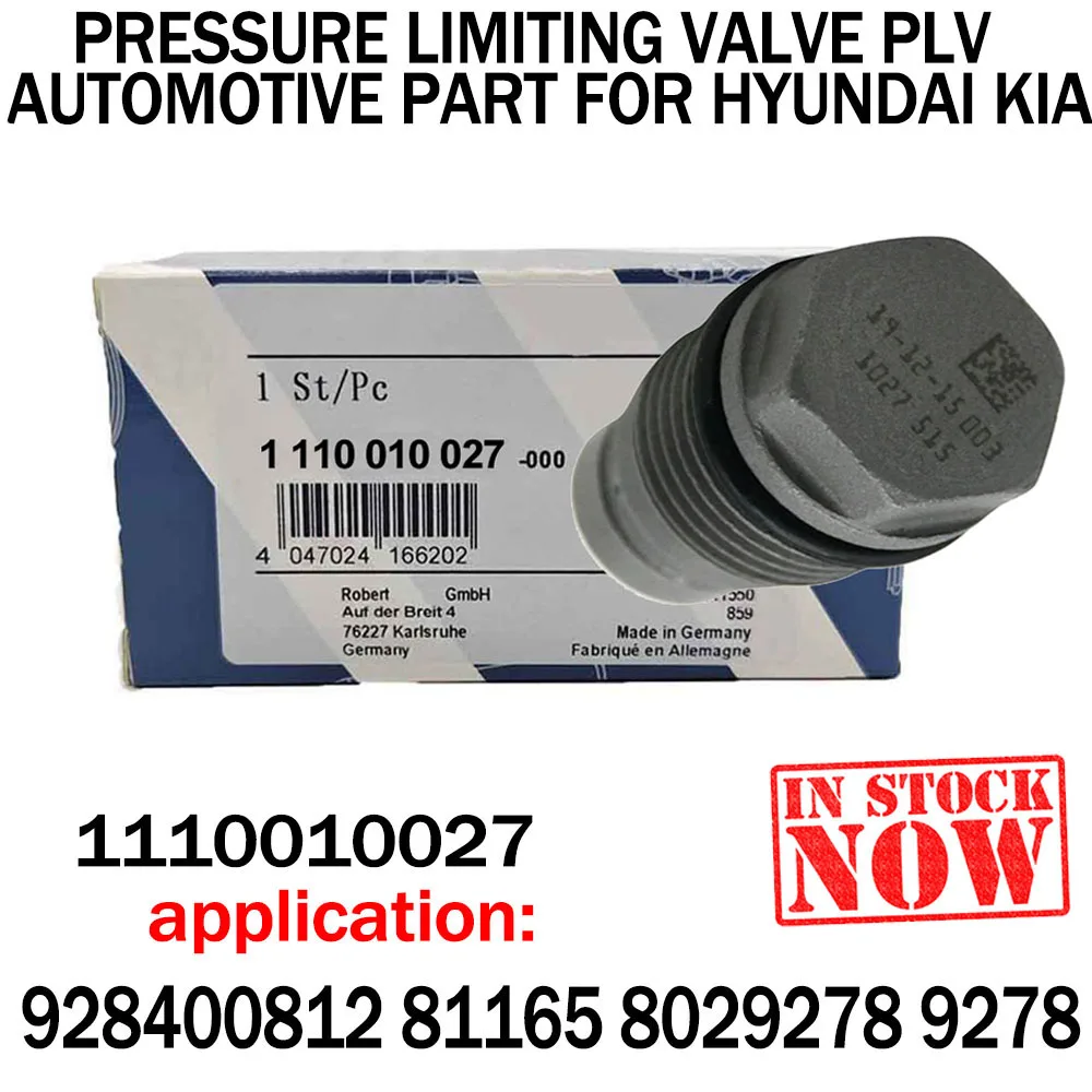 

New For B-osch Original Box 1110010027 Common Rail System Pressure Relief Valve 1110010014 For M-AN CASE-IH FENDTT