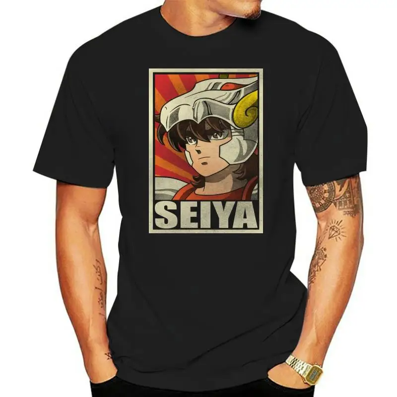 

2022 Fashion T shirt Men s Saint Seiya Ikki Hyoga Shiryu Shun Anime Artsy T shirt