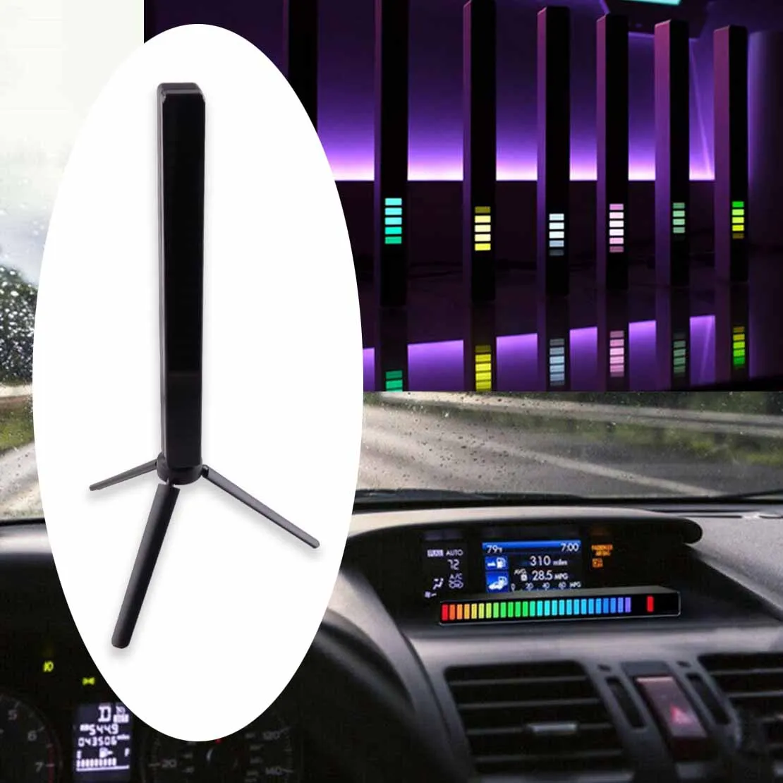 

Автомобильная светодиодная RGB лампа атмосфера музыка Голосовое управление светильник вая полоса трубка звуковая синхронизация ритм актив...