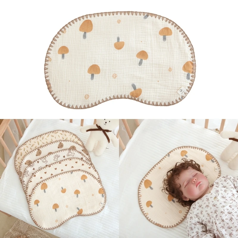 

Upgraded Baby Pillow with Multi-pattern Cotton Baby Sleeping Pillow Breathable Pillow with 10-Layers Gift for Newborn A2UB