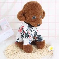 2022jmt summer dog clothes cool beach hawaiian style dog cat shirt short sleeve coconut tree printing fashion gift for pet