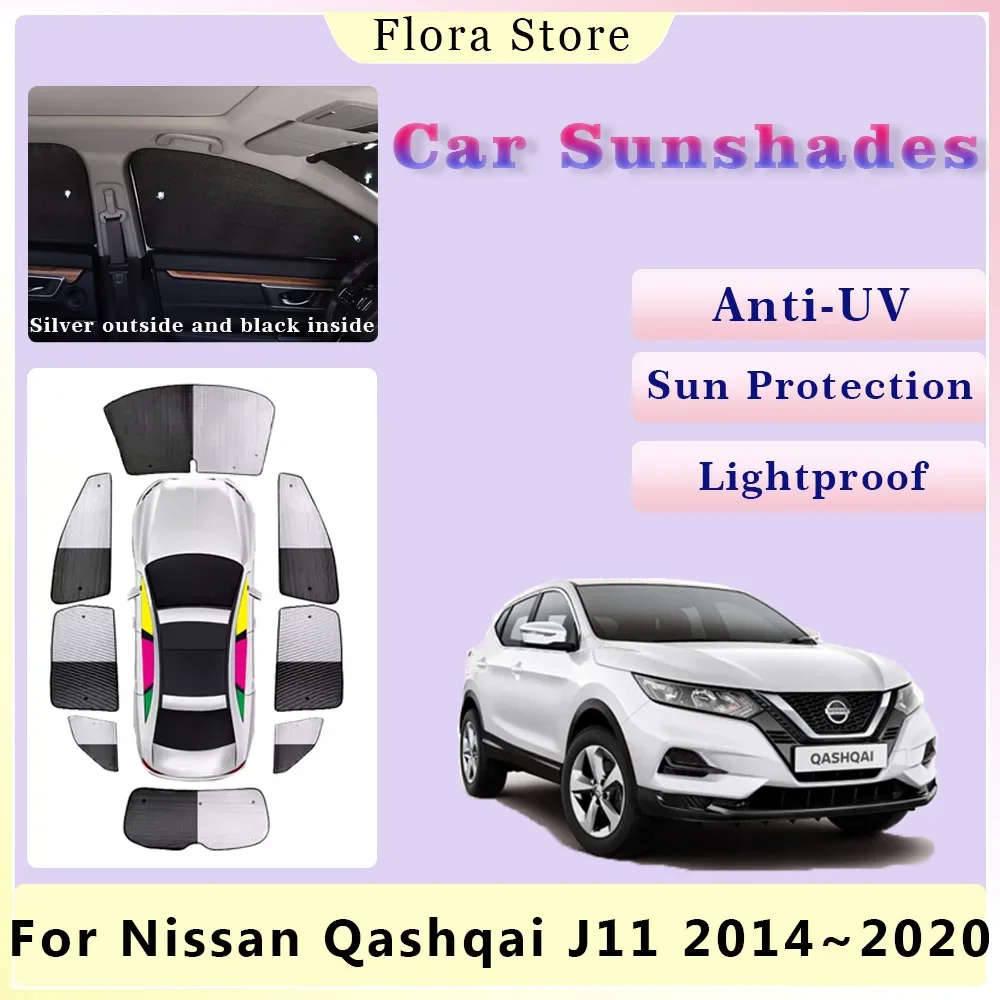 Автомобильные солнцезащитные очки для Nissan Qashqai J11 2014 ~ 2020 Rogue Sport SV козырек заднего