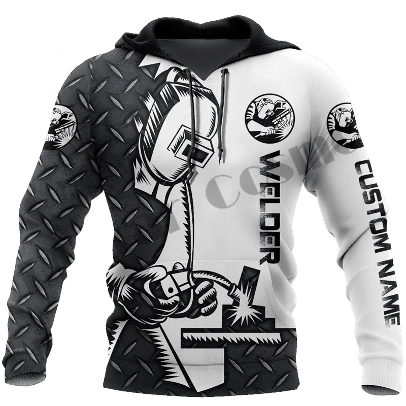 

Fashion 3D Printing Welder Art Street Clothing Unisex Fun Casual Hoodie/Street Hip Hop Zip Hoodie/Long Sleeve Sweatshirt