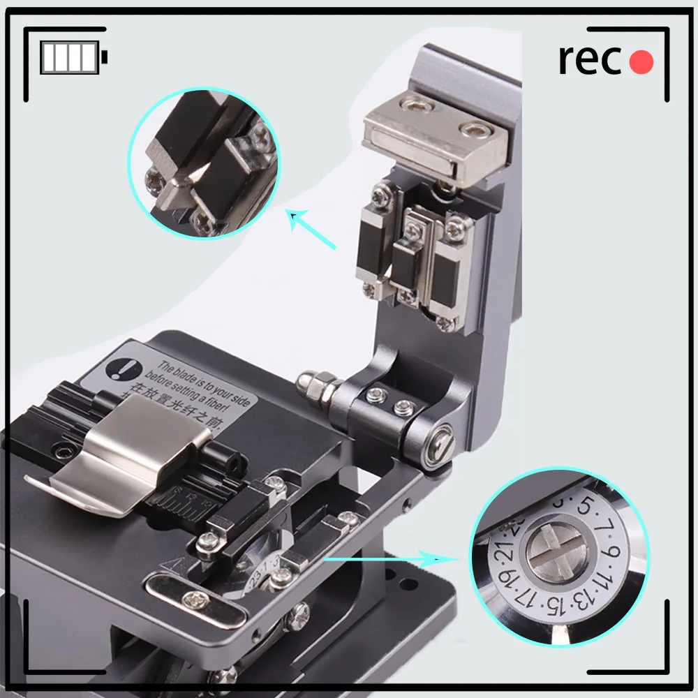 Free Shipping New Fusion Splicer Cutting Knife FTTH Optical Fiber Cleaver High Precision Fiber Cutter Tools with Scrap Collector