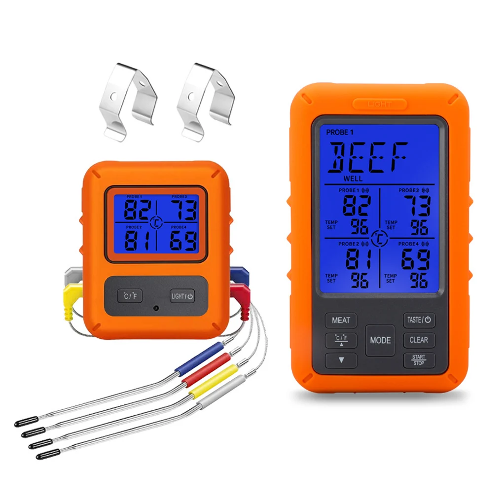 

Digital Meat Thermometer Yellow New-style High-ranking Unique Design Exquisite Appearance Distinctive Interesting Finds for Food