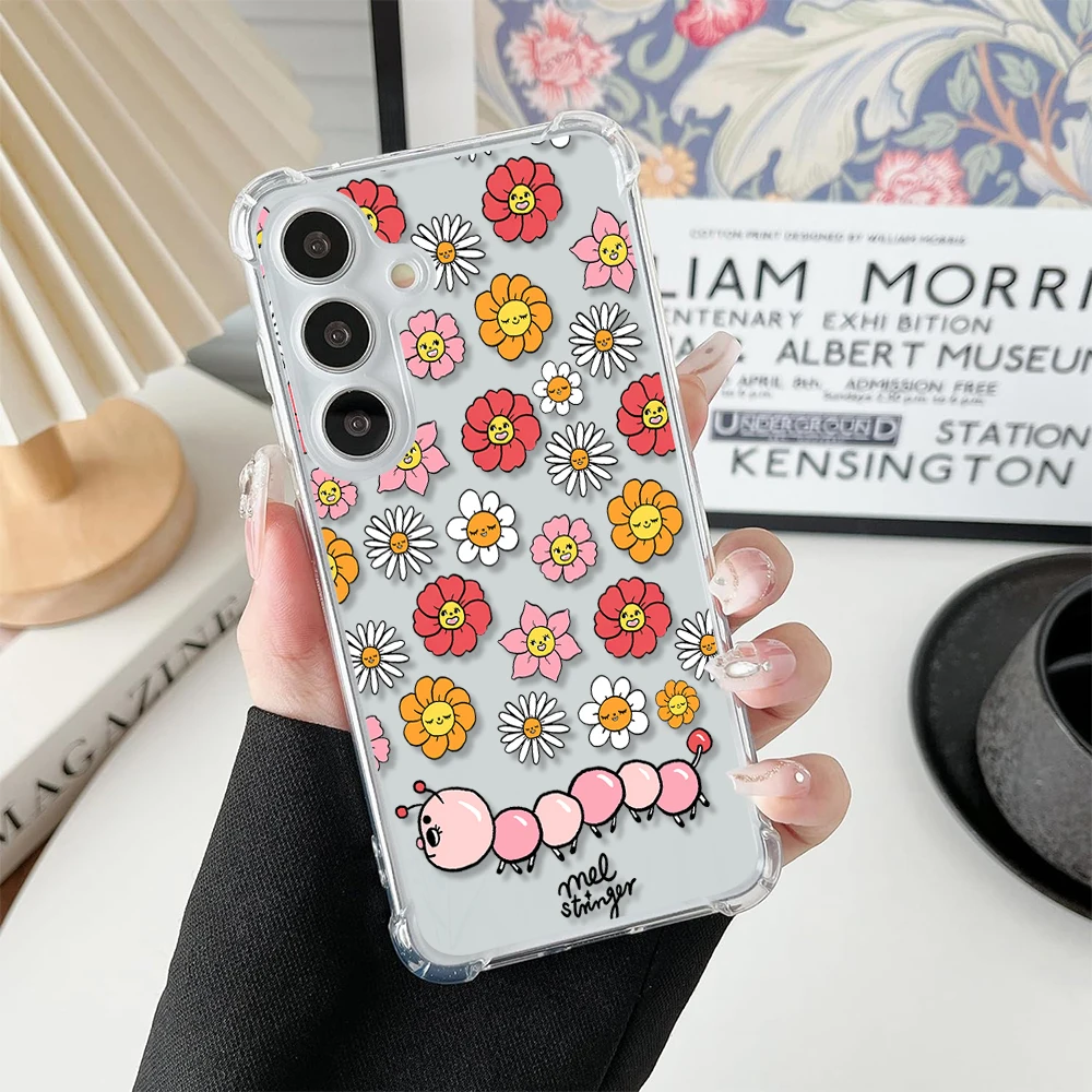 Яркий цветочный чехол для телефона Redmi NOTE 10 11 S 12 PRO Plus 13Pro 6 7 8 9 Promax 4G