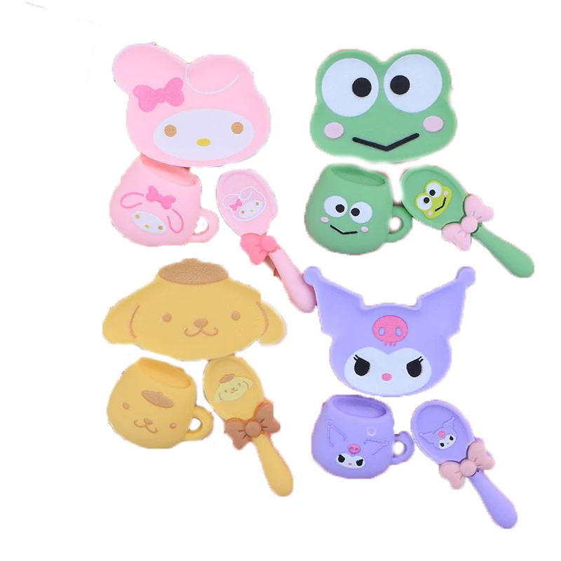 

Милые персонажи аниме, милый мультяшный Коричный курол, своими руками, Шпилька для волос, веревка, полимерные ювелирные изделия, искусствен...