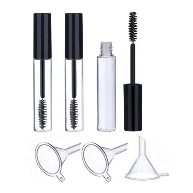Черные пустые бутылочки для туши ресниц с палочкой 0 8 мл многоразовые трубки