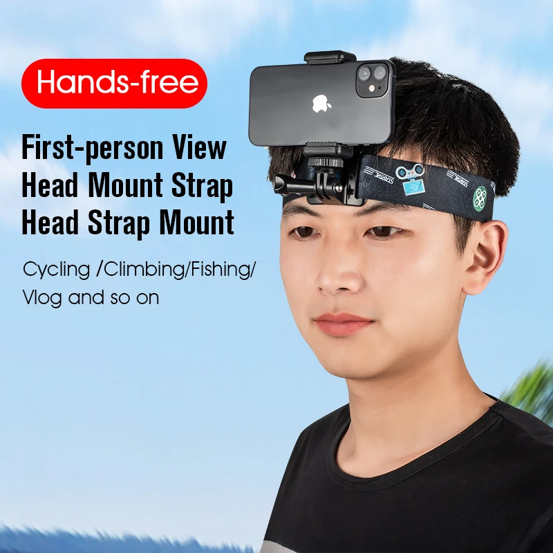 Ремень на голову FPV Для GoPro Hero 8 9 10, для DJI Pocket 2, аксессуары для экшн-камеры