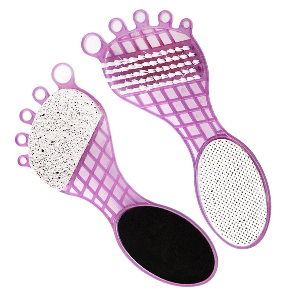 

2Pcs Foot File Dead Skin Remover Foot Grinding Tool Callus Grinder Four Sided Foot Grinder Pedicure Tool (Random Color)