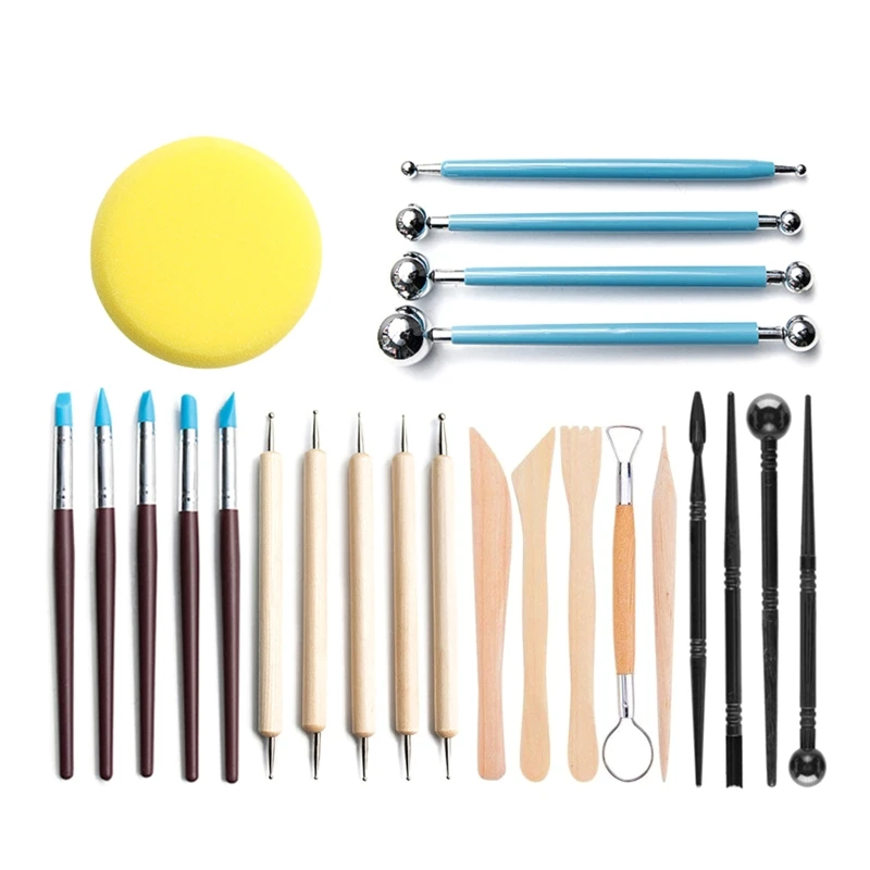 

24 Pcs/Set Clay Modeling Tools Kit Professional Clay Dotting Sculpting Tools