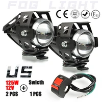 125w 12v u5 motorcycle headlights led spotlight head lamp spot fog lights for honda cb1000r cb1100 cb125f cb125r cb1300 cb599